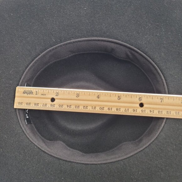 Patina Women's Black Wool Felt Handcrafted Hat Size Small - Picture 8 of 10